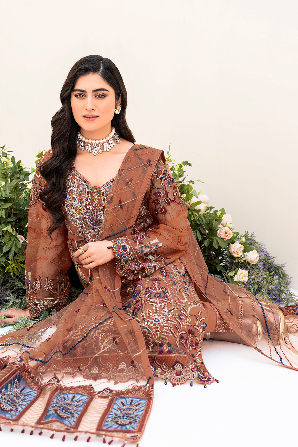 Ramsha | Minhal Organza Collection | M-808 - House Of Hania