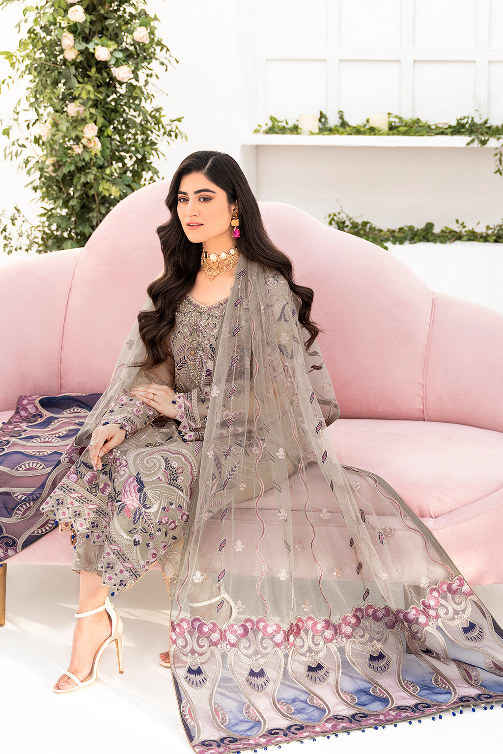 Ramsha | Minhal Organza Collection | M-809 - House Of Hania