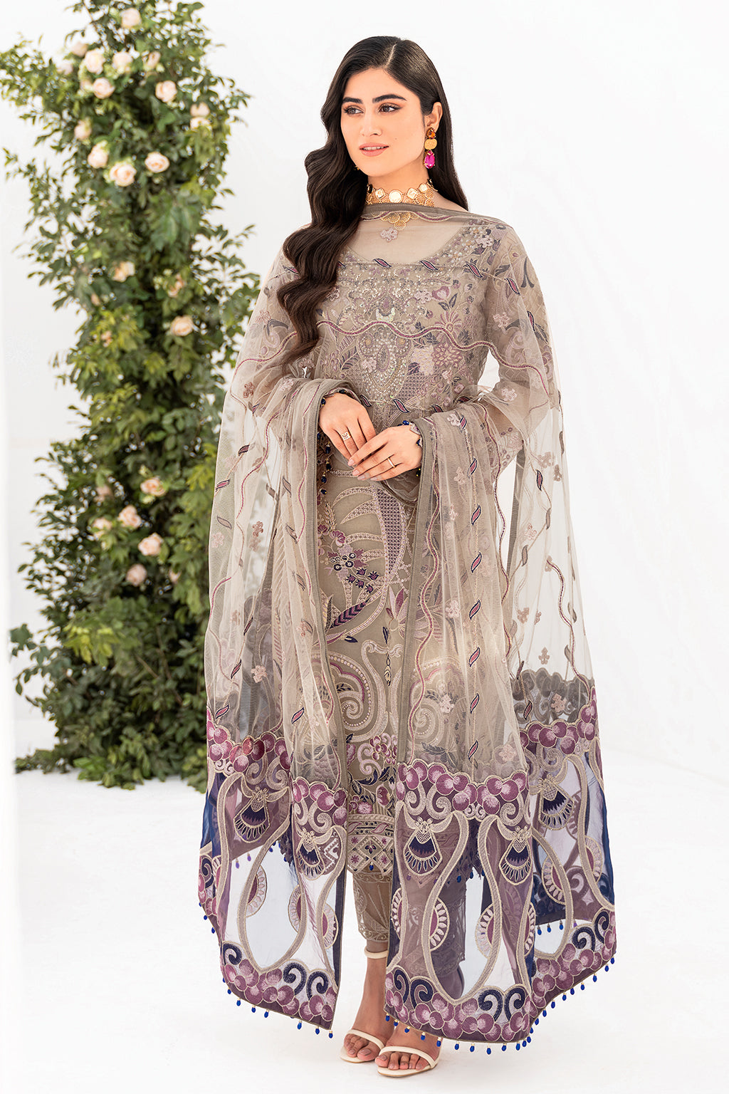 Ramsha | Minhal Organza Collection | M-809 - House Of Hania
