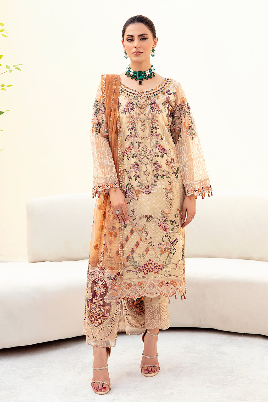 Ramsha | Minhal Organza Collection | M-901 - House Of Hania