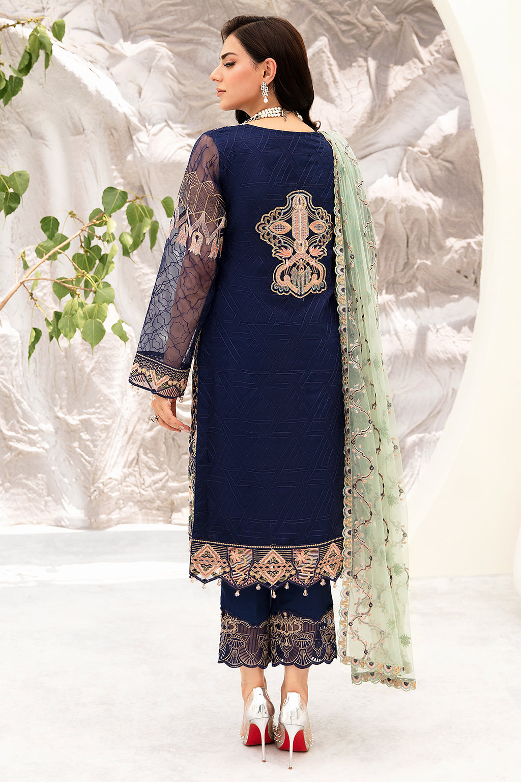 Ramsha | Minhal Organza Collection | M-902 - House Of Hania