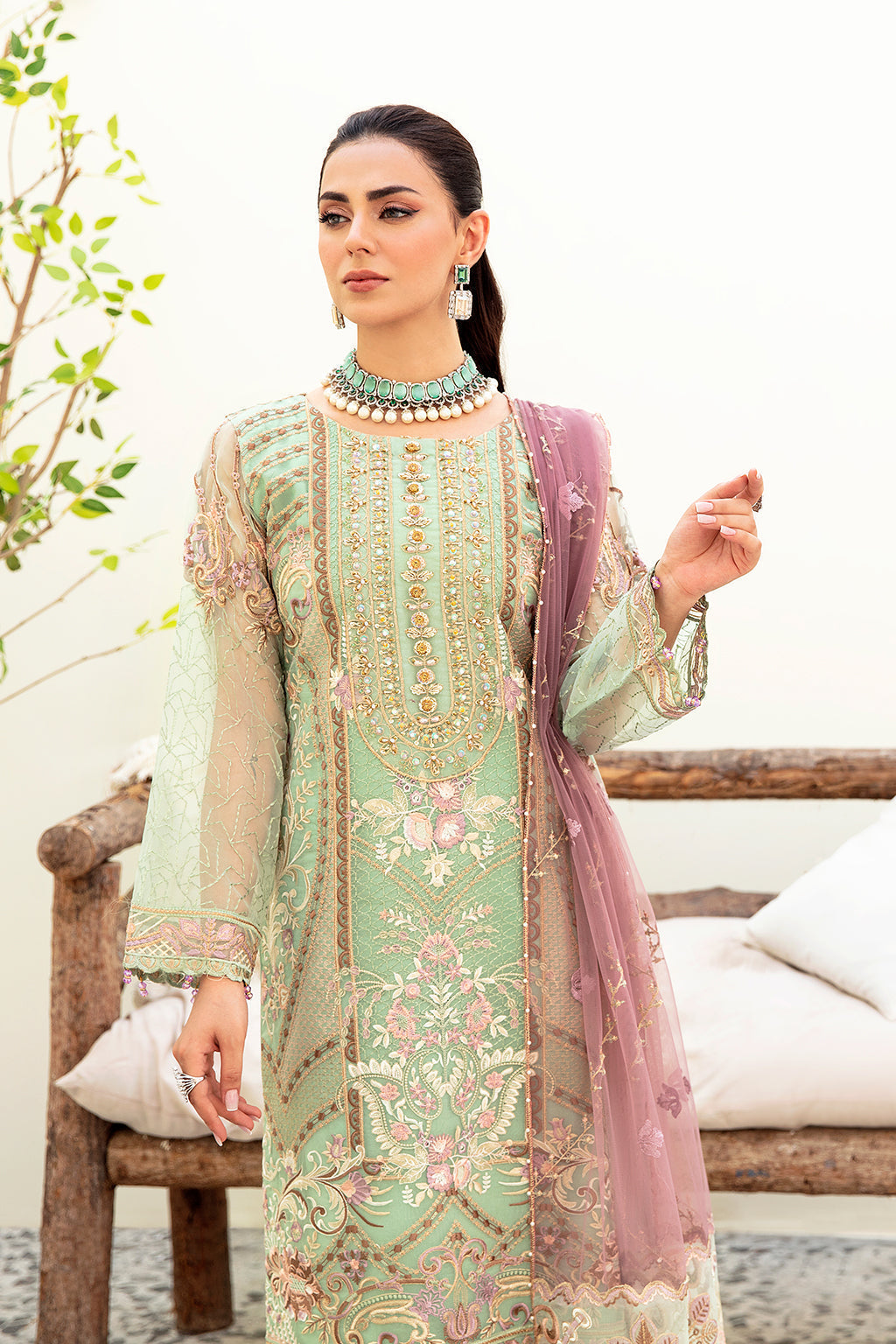 Ramsha | Minhal Organza Collection | M-905 - House Of Hania