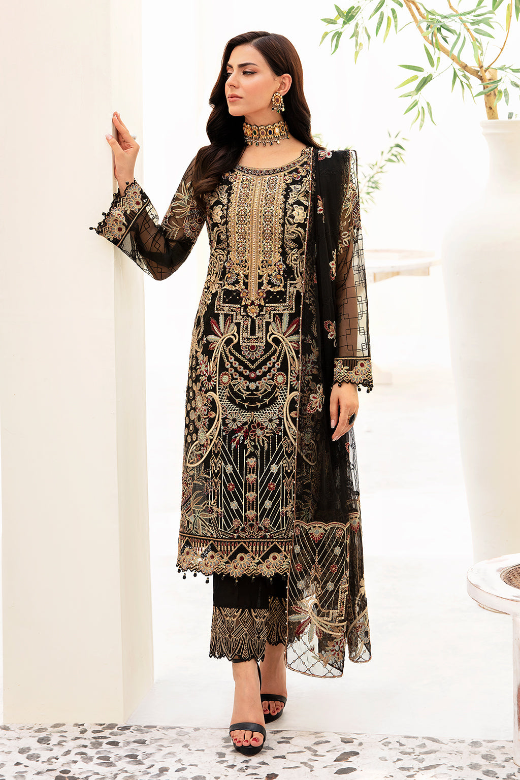 Ramsha | Minhal Organza Collection | M-906 - House Of Hania