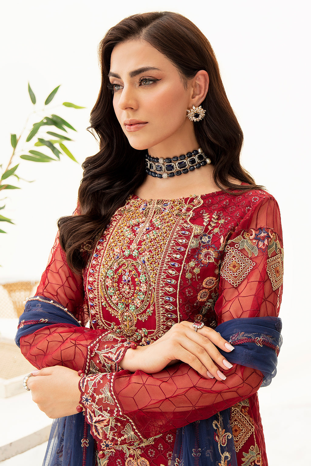 Ramsha | Minhal Organza Collection | M-908 - House Of Hania