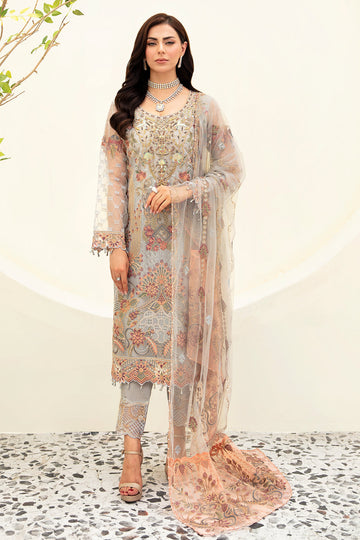 Ramsha | Minhal Organza Collection | M-909 - House Of Hania