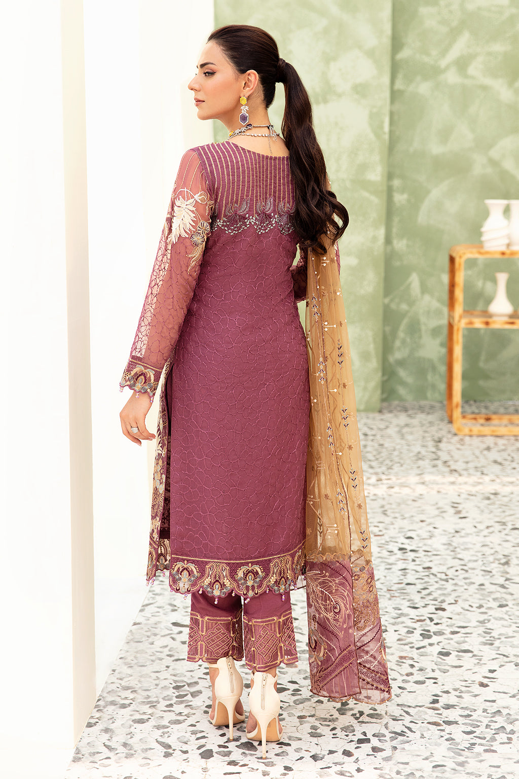 Ramsha | Minhal Organza Collection | M-910 - House Of Hania