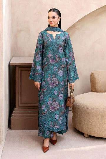 Ramsha | Naqsh Embroidered Rawsilk | RS-03 - House Of Hania