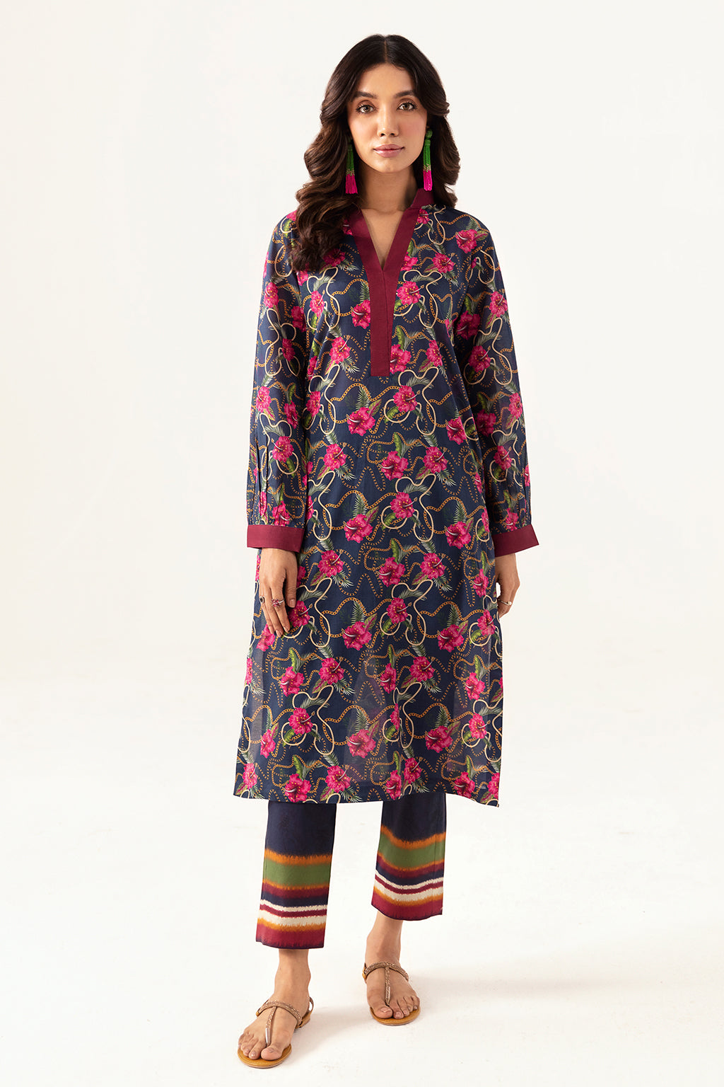 Ramsha | Pinted Lawn | RP-101 - House Of Hania
