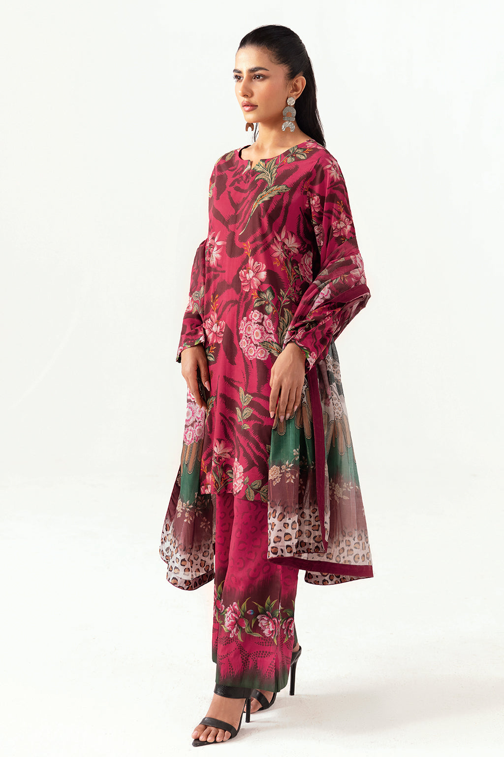 Ramsha | Pinted Lawn | RP-102 - House Of Hania