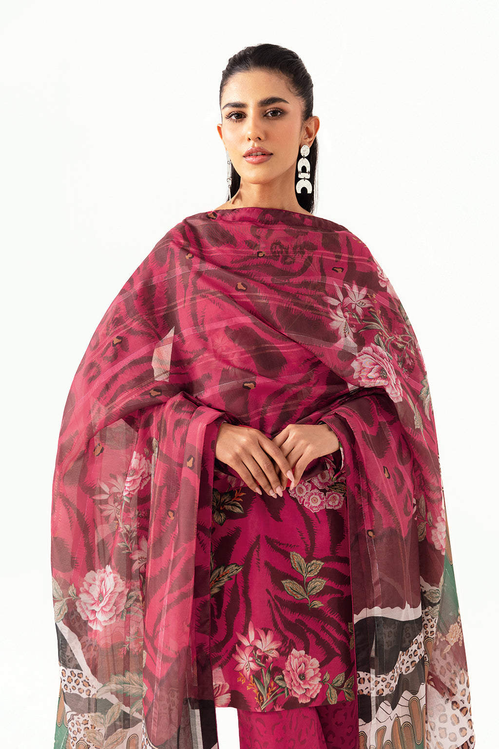 Ramsha | Pinted Lawn | RP-102 - House Of Hania