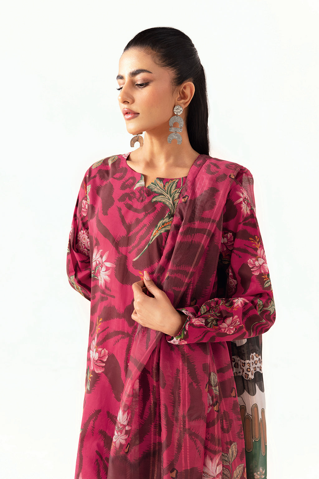 Ramsha | Pinted Lawn | RP-102 - House Of Hania