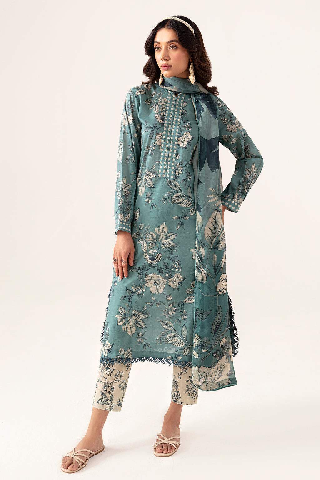 Ramsha | Pinted Lawn | RP-104 - House Of Hania