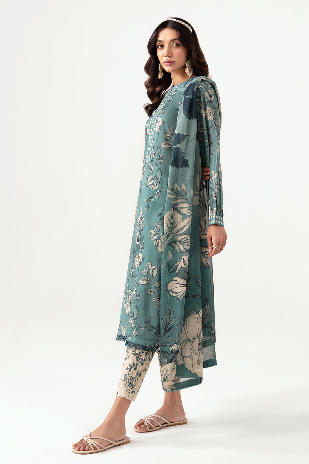 Ramsha | Pinted Lawn | RP-104 - House Of Hania