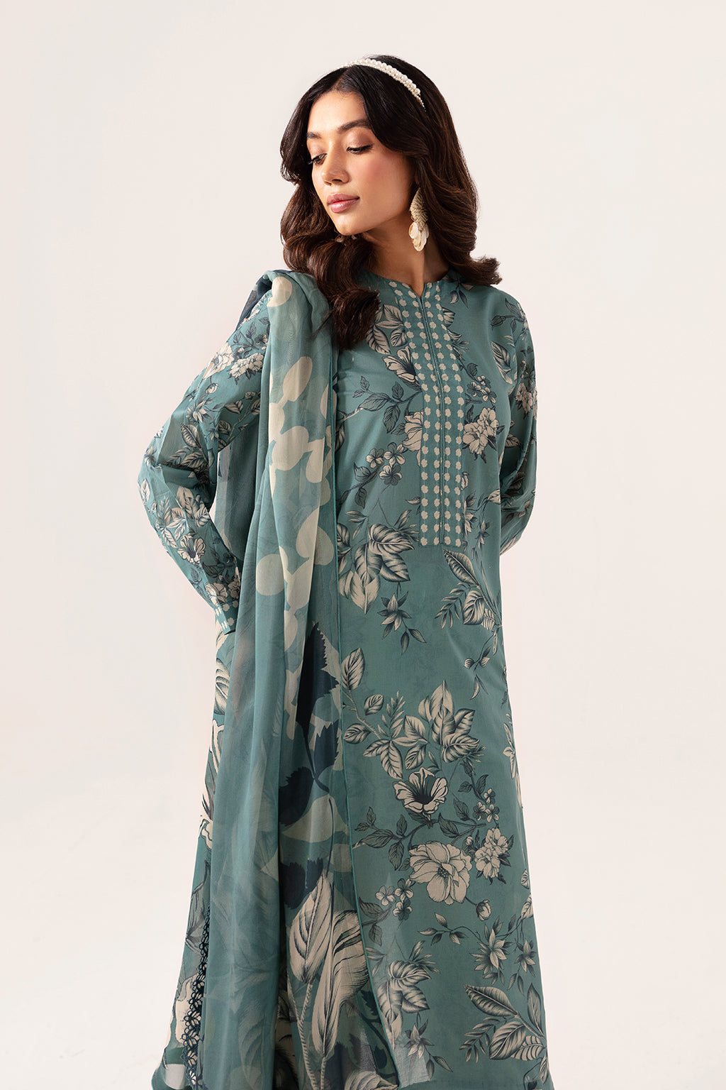 Ramsha | Pinted Lawn | RP-104 - House Of Hania