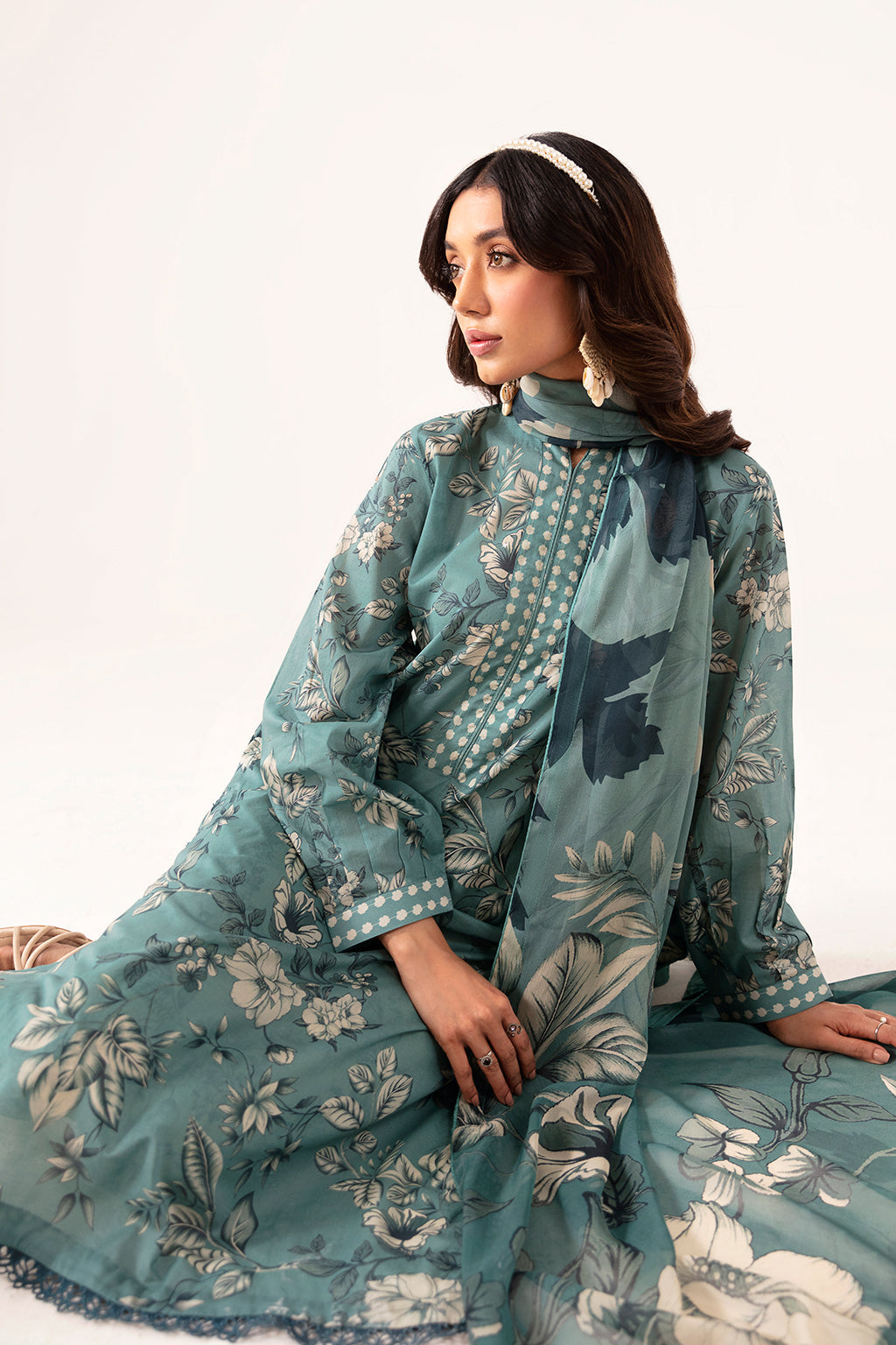 Ramsha | Pinted Lawn | RP-104 - House Of Hania