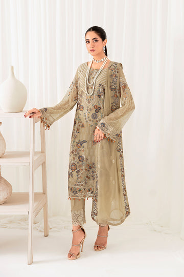Ramsha | Rangoon Chiffon Collection 24 | D-1001 - House Of Hania