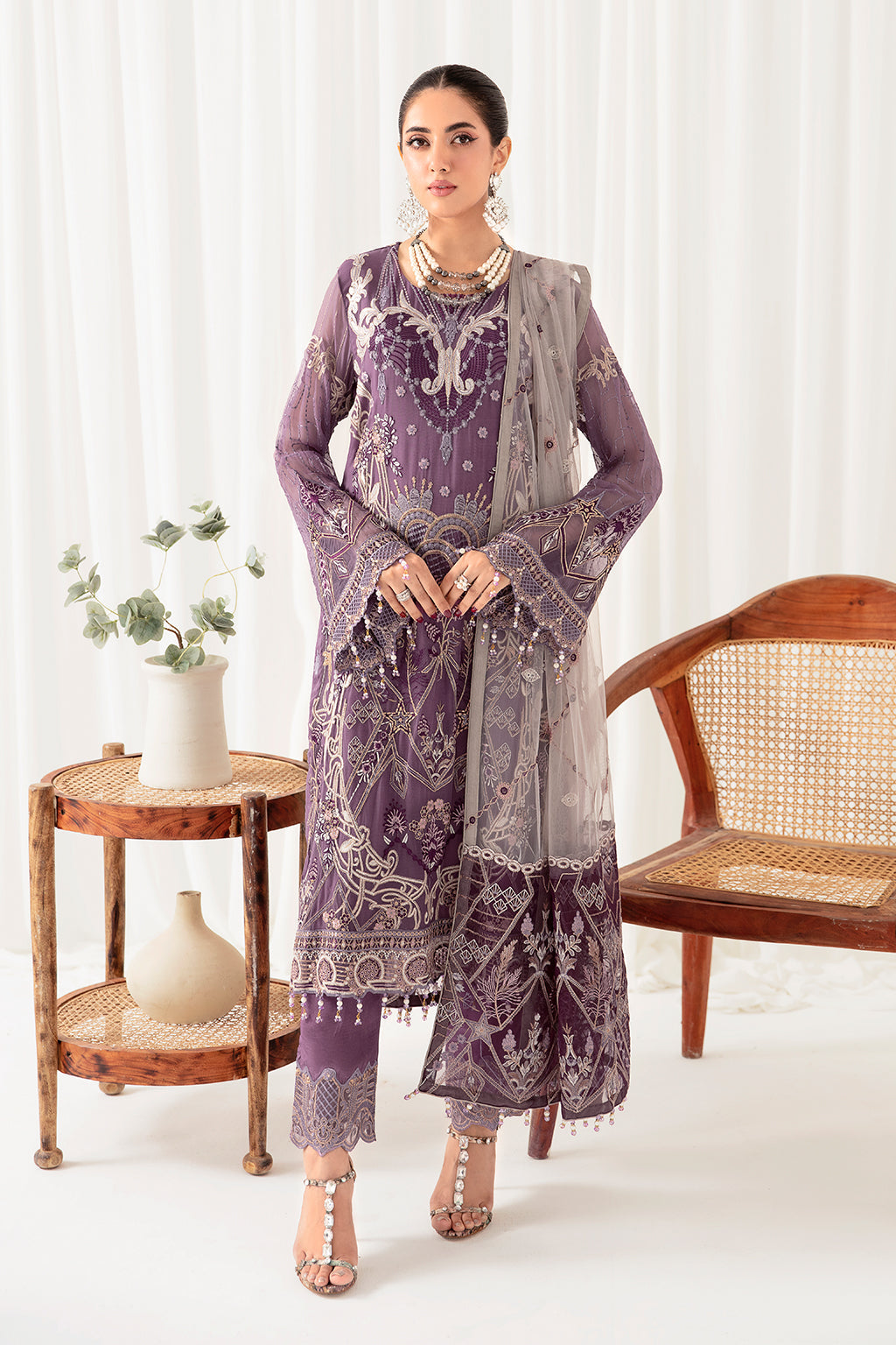 Ramsha | Rangoon Chiffon Collection 24 | D-1002 - House Of Hania
