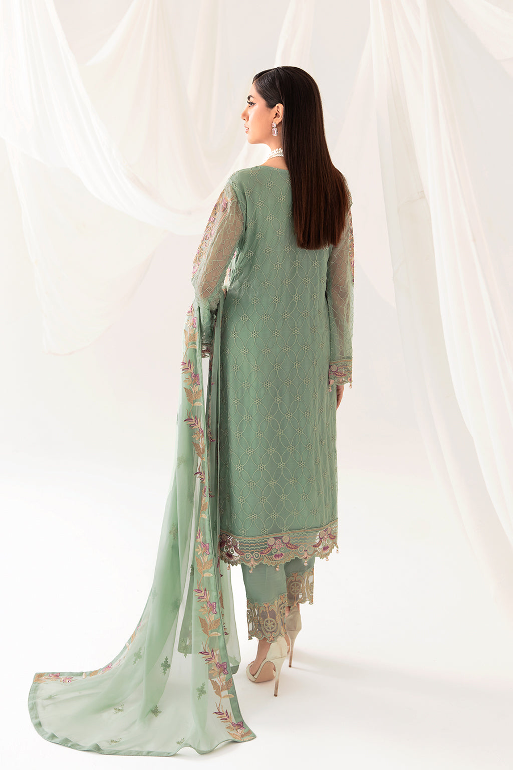 Ramsha | Rangoon Chiffon Collection 24 | D-1003 - House Of Hania