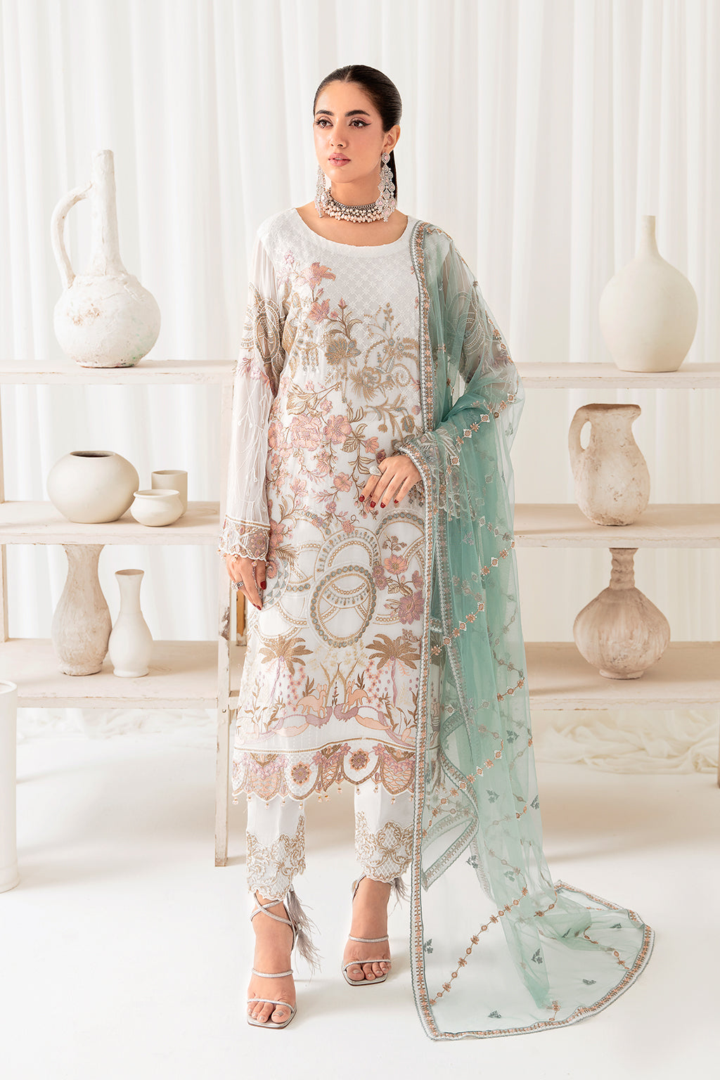 Ramsha | Rangoon Chiffon Collection 24 | D-1005 - House Of Hania