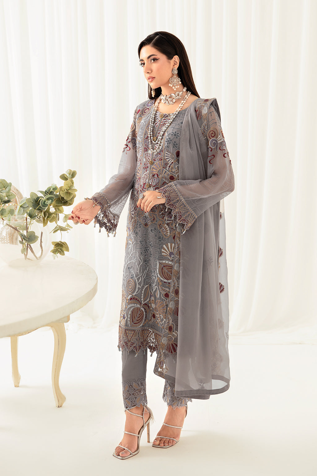 Ramsha | Rangoon Chiffon Collection 24 | D-1006 - House Of Hania