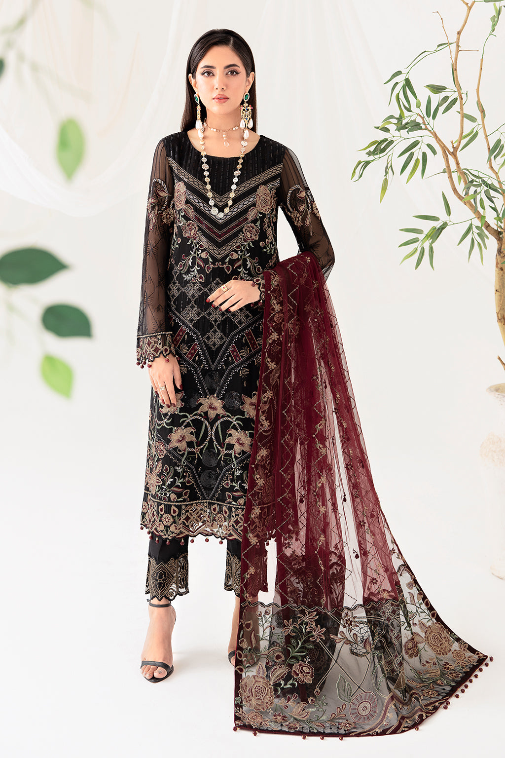 Ramsha | Rangoon Chiffon Collection 24 | D-1008 - House Of Hania