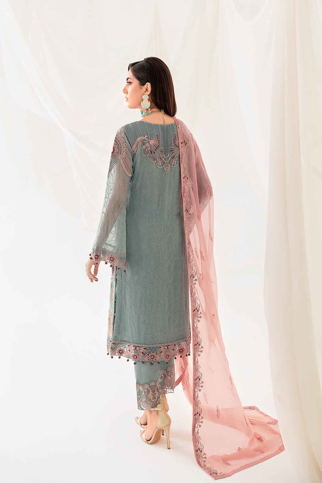 Ramsha | Rangoon Chiffon Collection 24 | D-1010 - House Of Hania