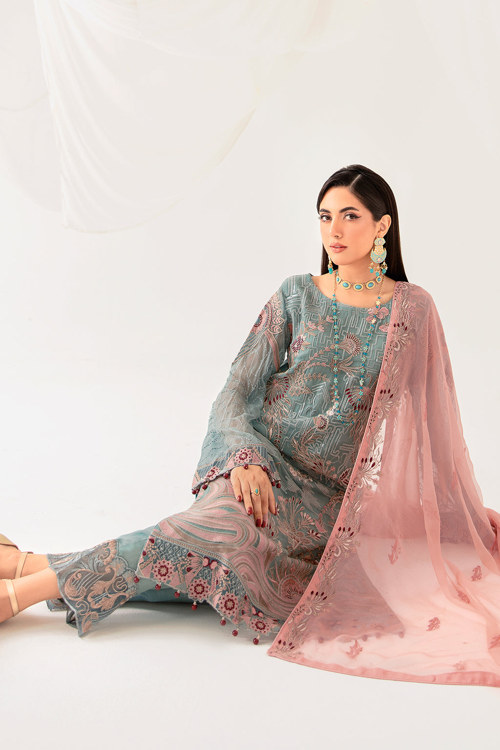 Ramsha | Rangoon Chiffon Collection 24 | D-1010 - House Of Hania