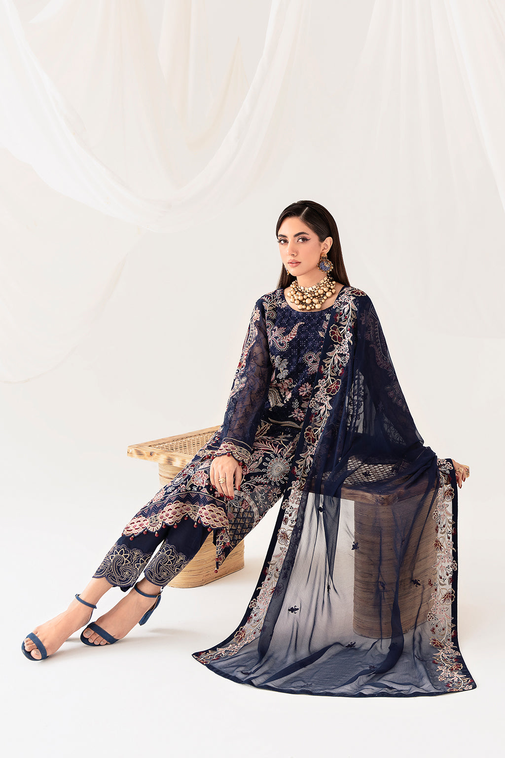 Ramsha | Rangoon Chiffon Collection 24 | D-1011 - House Of Hania