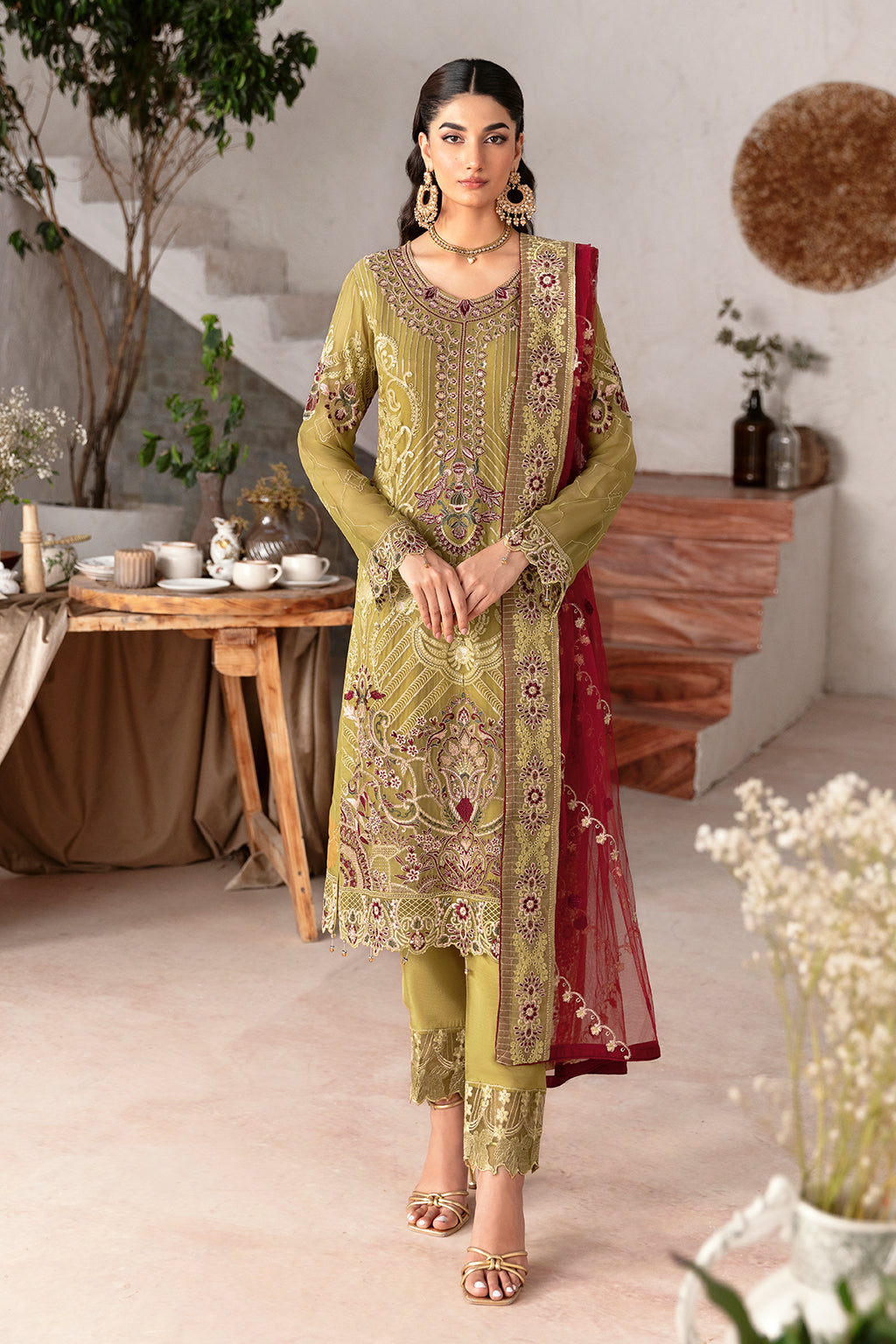 Ramsha | Rangoon Chiffon Collection 24 | D-1203 - House Of Hania