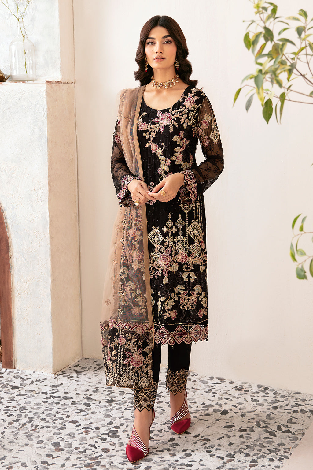 Ramsha | Rangoon Chiffon Collection 24 | D-1204 - House Of Hania