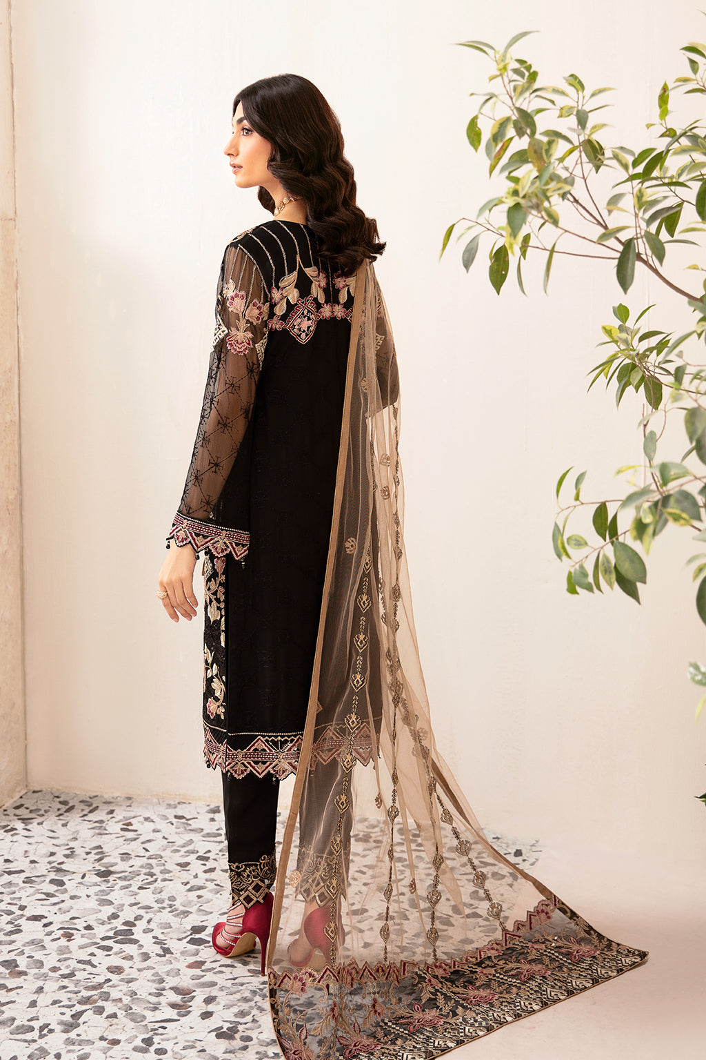 Ramsha | Rangoon Chiffon Collection 24 | D-1204 - House Of Hania