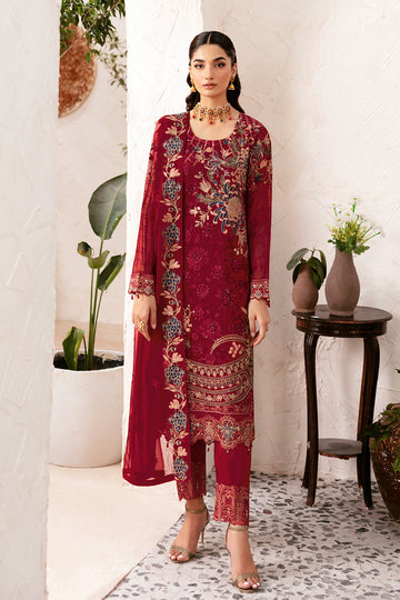 Ramsha | Rangoon Chiffon Collection 24 | D-1205 - House Of Hania