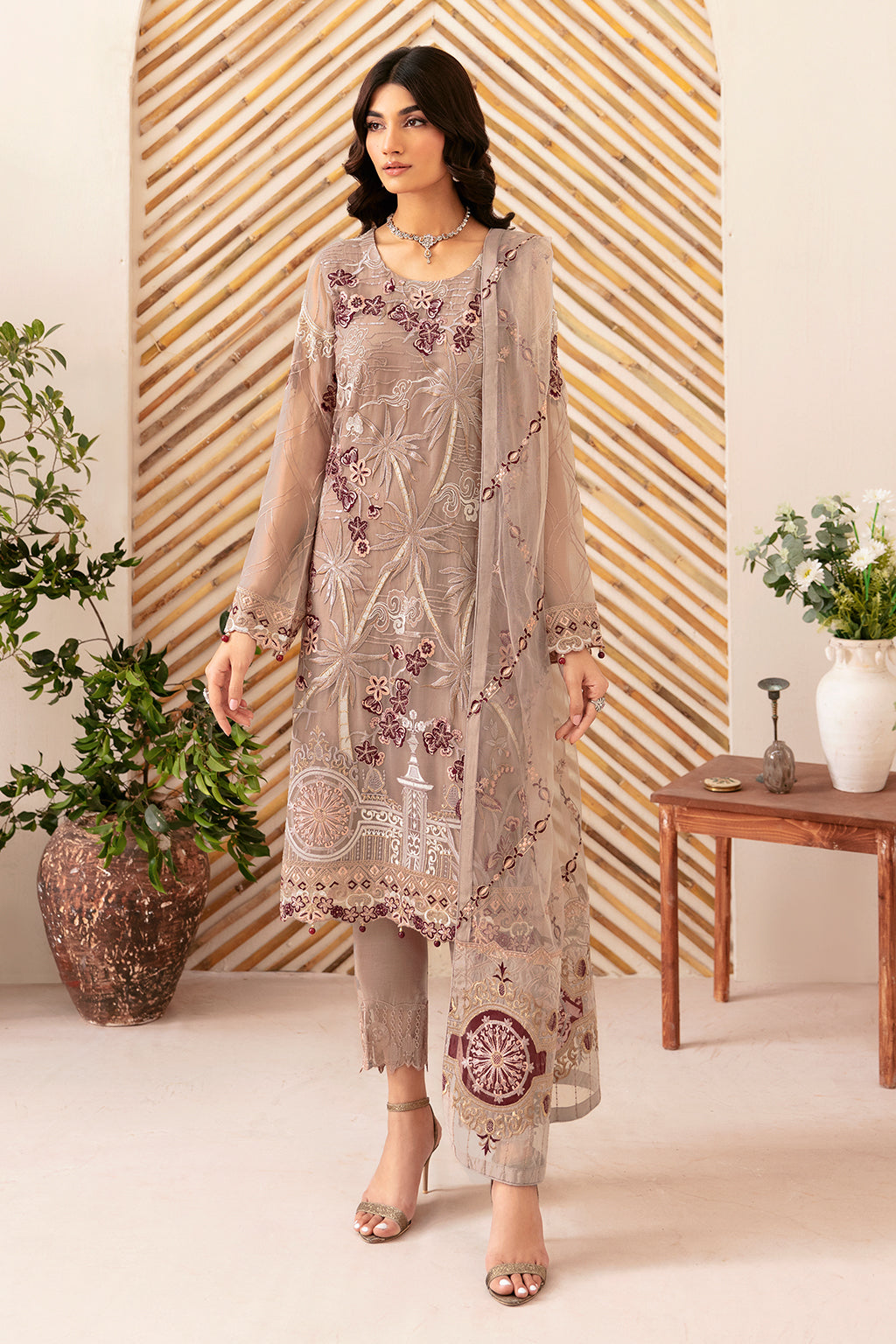 Ramsha | Rangoon Chiffon Collection 24 | D-1206 - House Of Hania