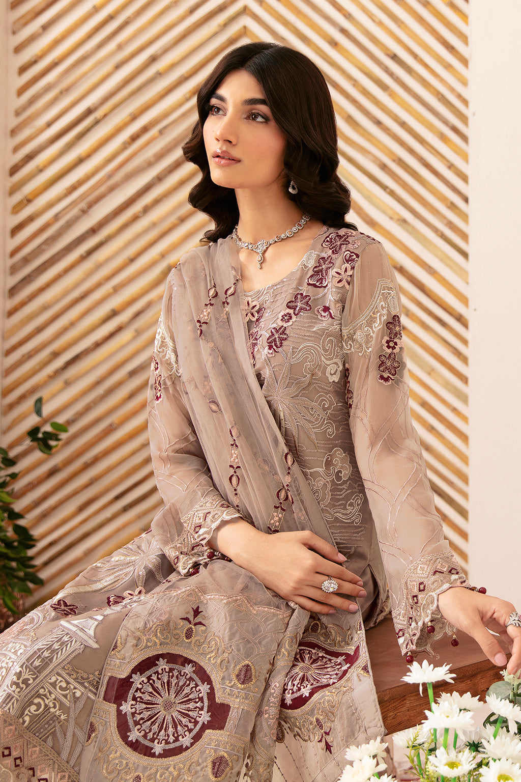 Ramsha | Rangoon Chiffon Collection 24 | D-1206 - House Of Hania