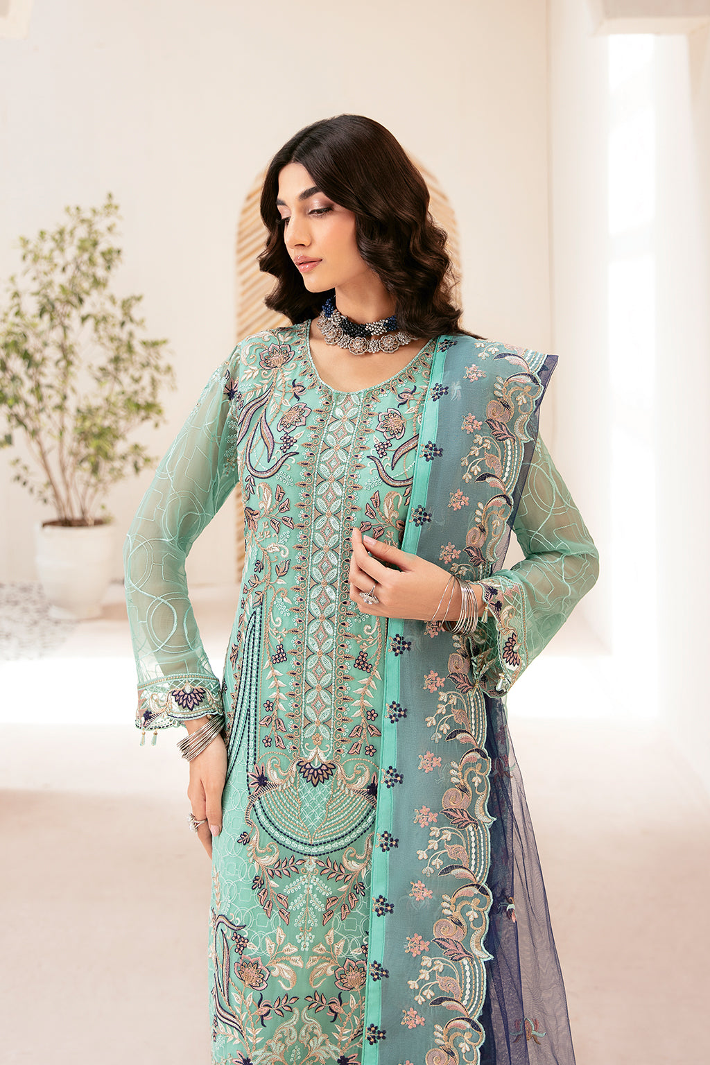 Ramsha | Rangoon Chiffon Collection 24 | D-1207 - House Of Hania