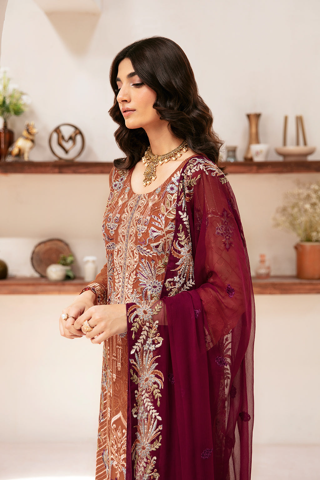 Ramsha | Rangoon Chiffon Collection 24 | D-1209 - House Of Hania
