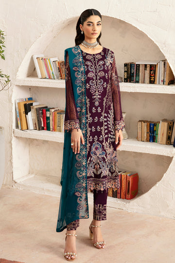 Ramsha | Rangoon Chiffon Collection 24 | D-1211 - House Of Hania