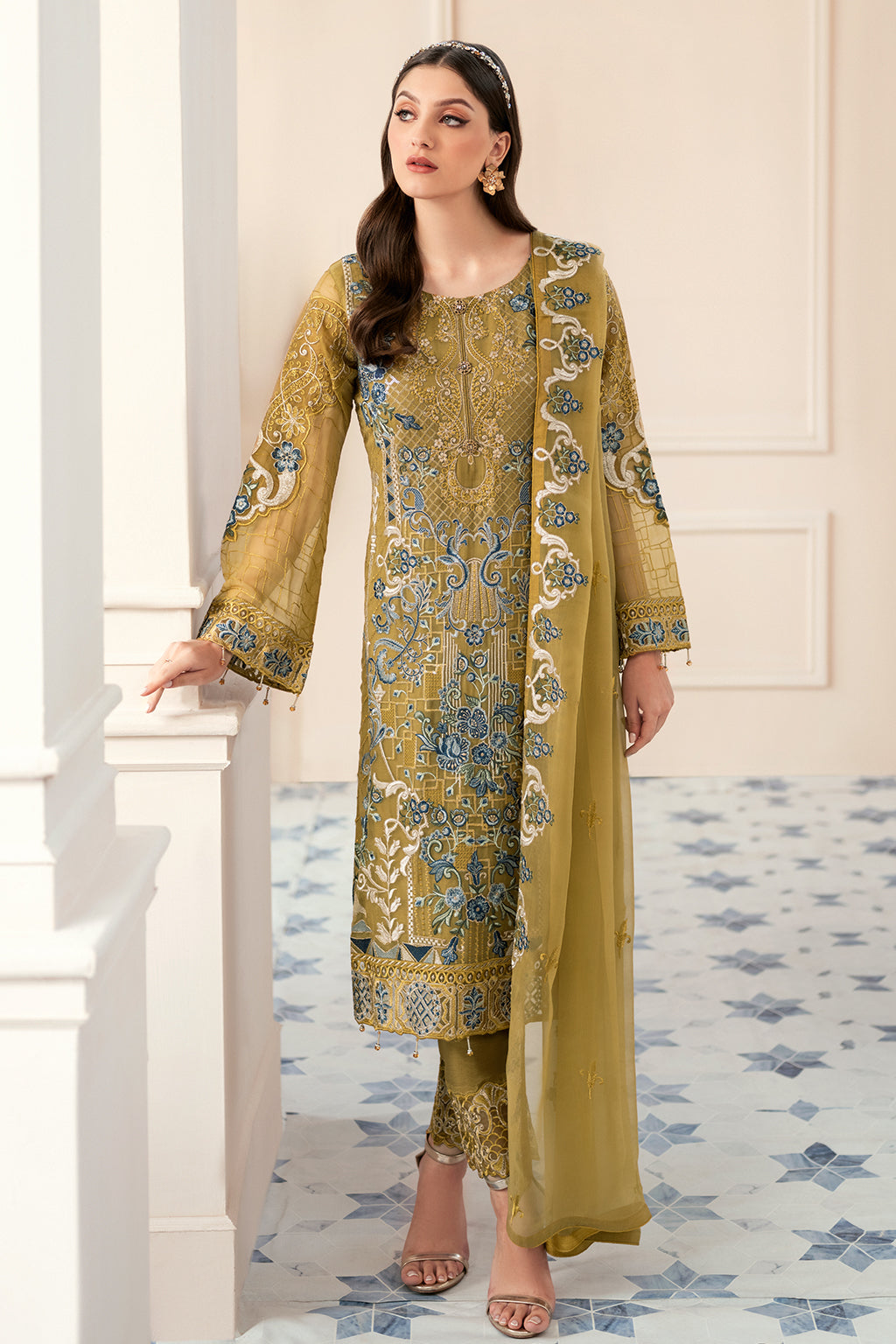 Ramsha | Rangoon Chiffon Collection 24 | D-903 - House Of Hania