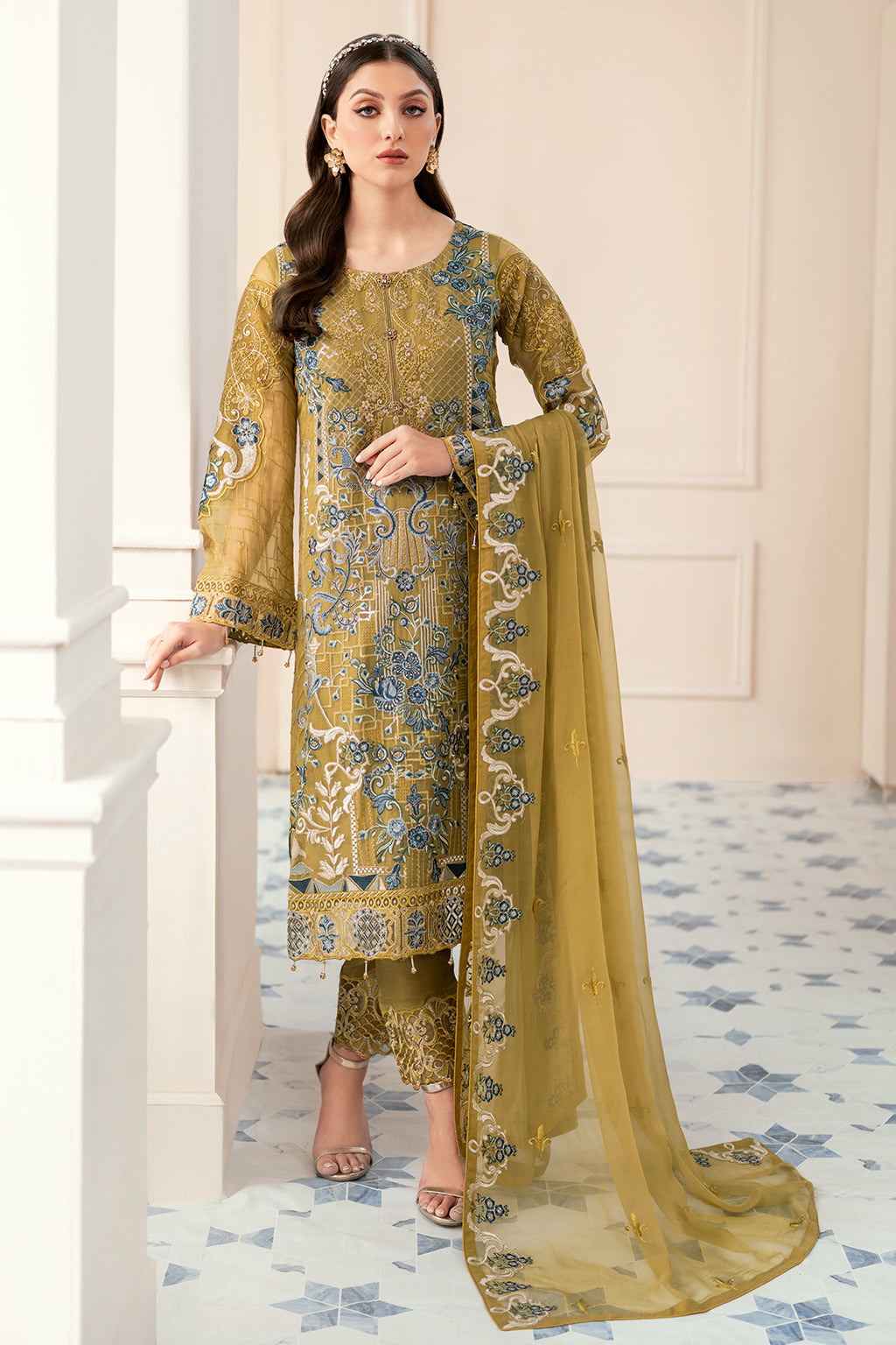 Ramsha | Rangoon Chiffon Collection 24 | D-903 - House Of Hania