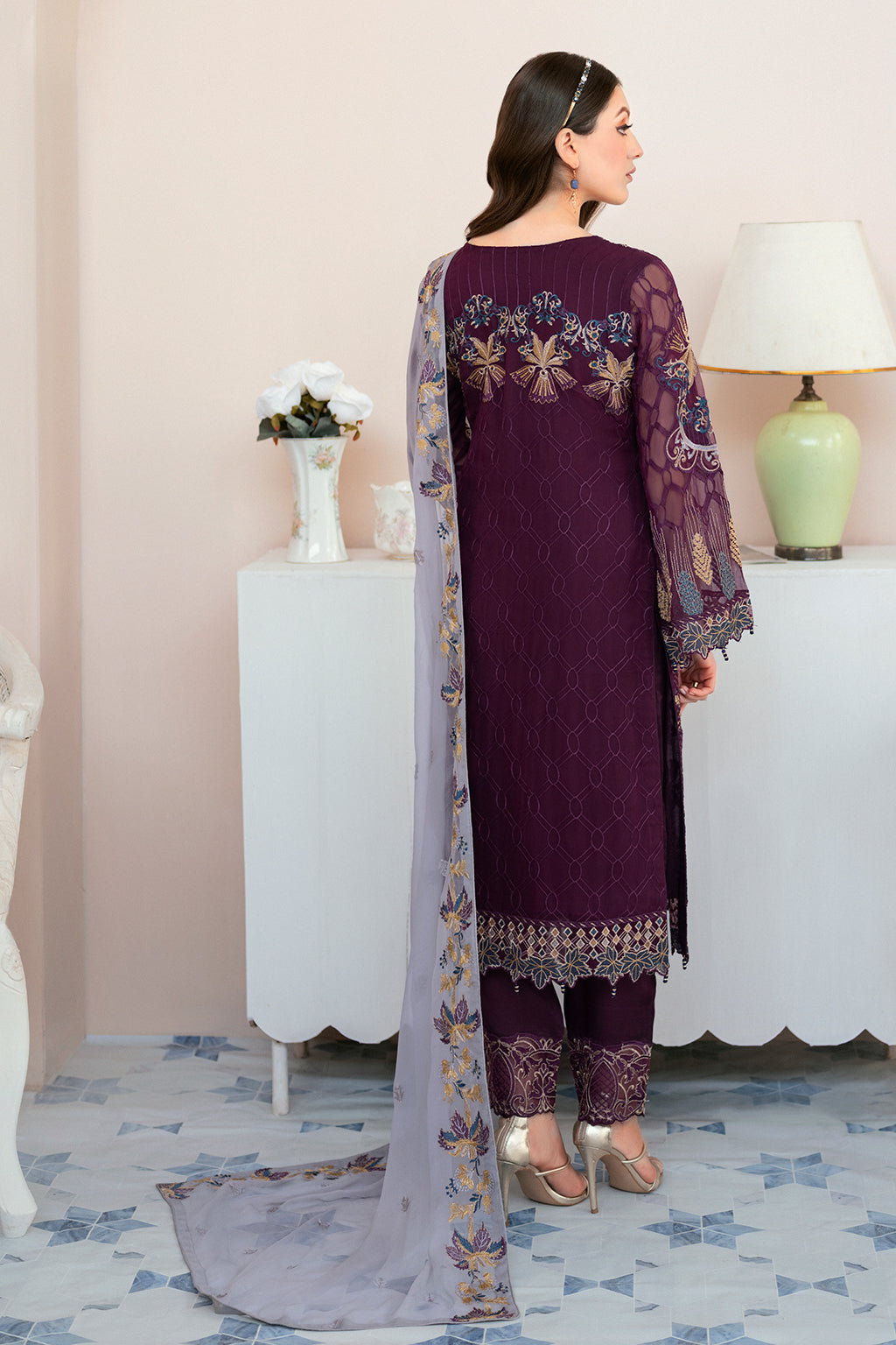 Ramsha | Rangoon Chiffon Collection 24 | D-904 - House Of Hania
