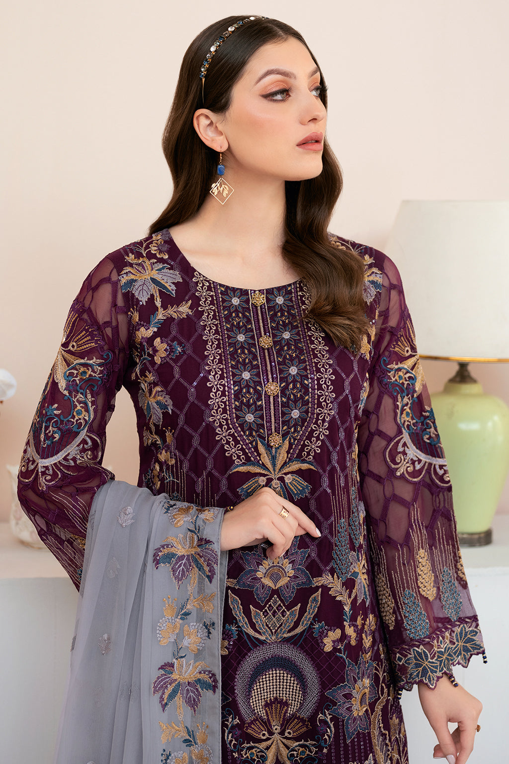 Ramsha | Rangoon Chiffon Collection 24 | D-904 - House Of Hania