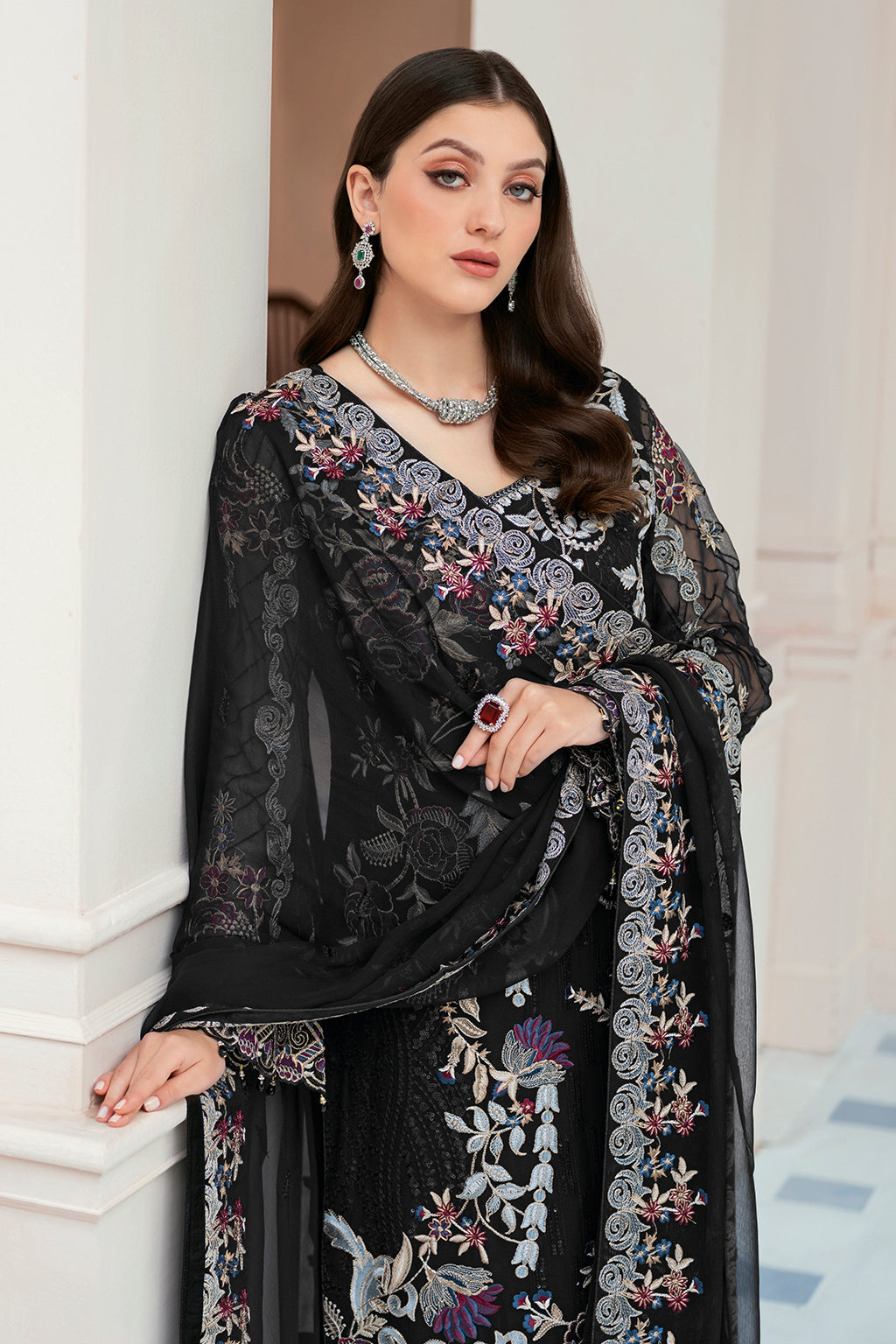 Ramsha | Rangoon Chiffon Collection 24 | D-906 - House Of Hania