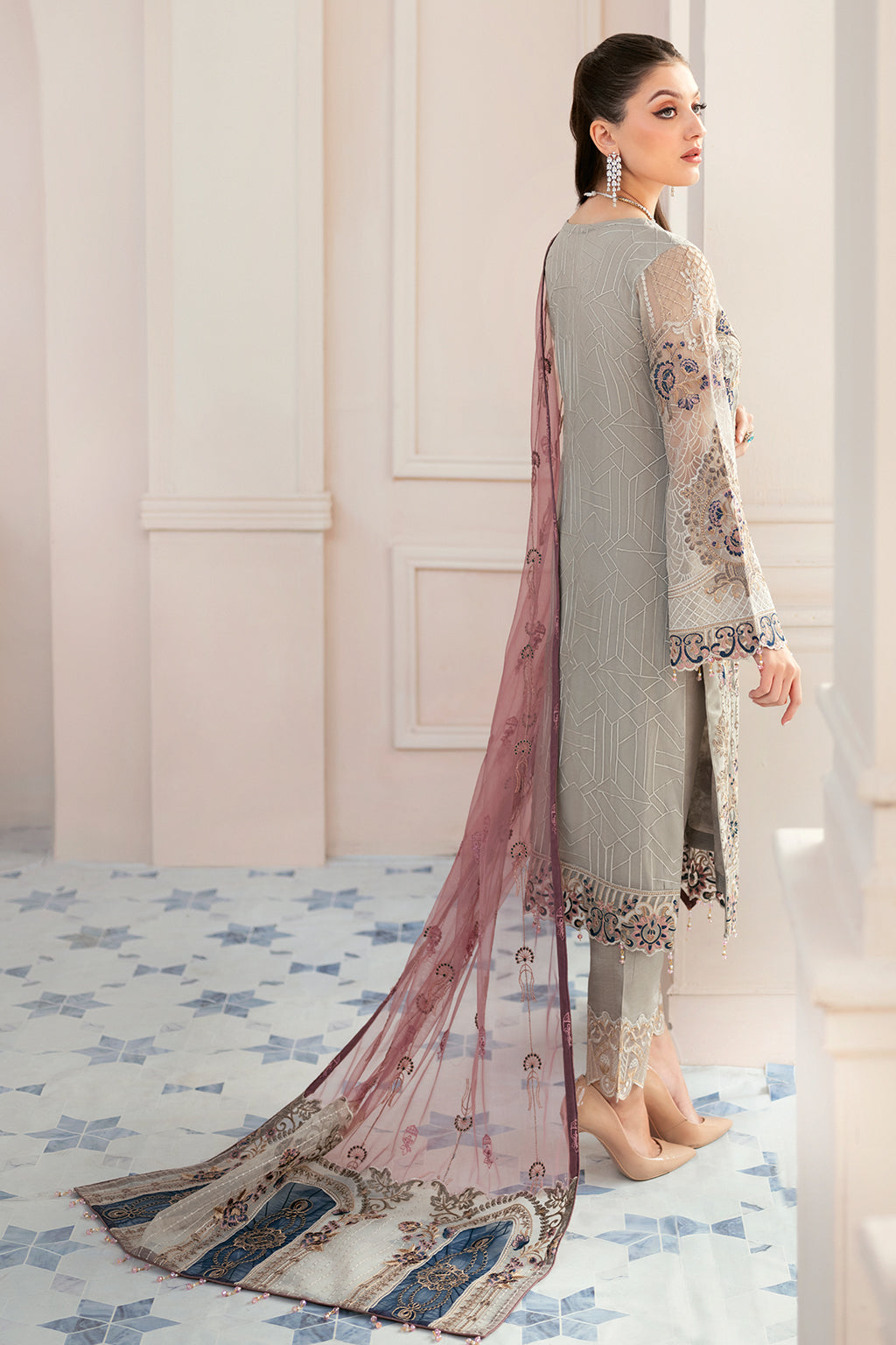 Ramsha | Rangoon Chiffon Collection 24 | D-907 - House Of Hania