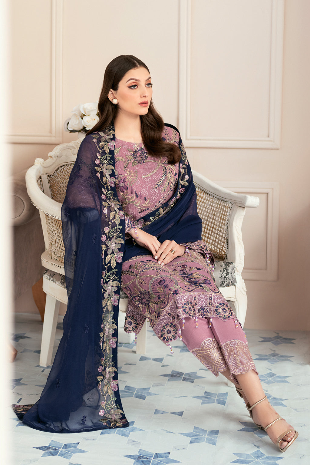 Ramsha | Rangoon Chiffon Collection 24 | D-910 - House Of Hania