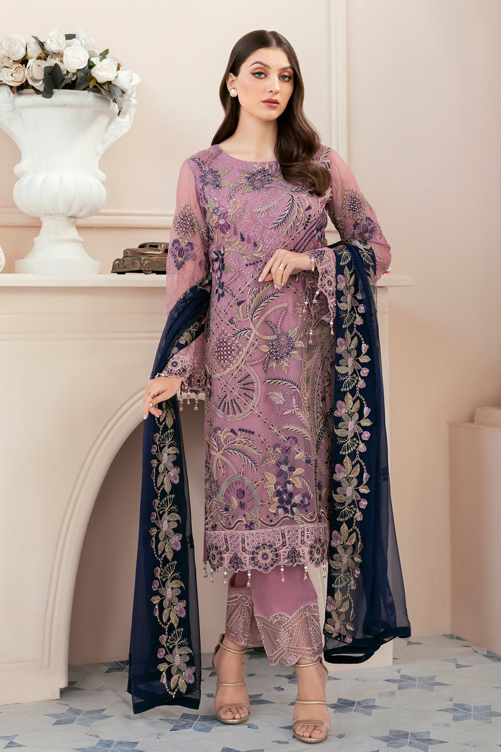 Ramsha | Rangoon Chiffon Collection 24 | D-910 - House Of Hania