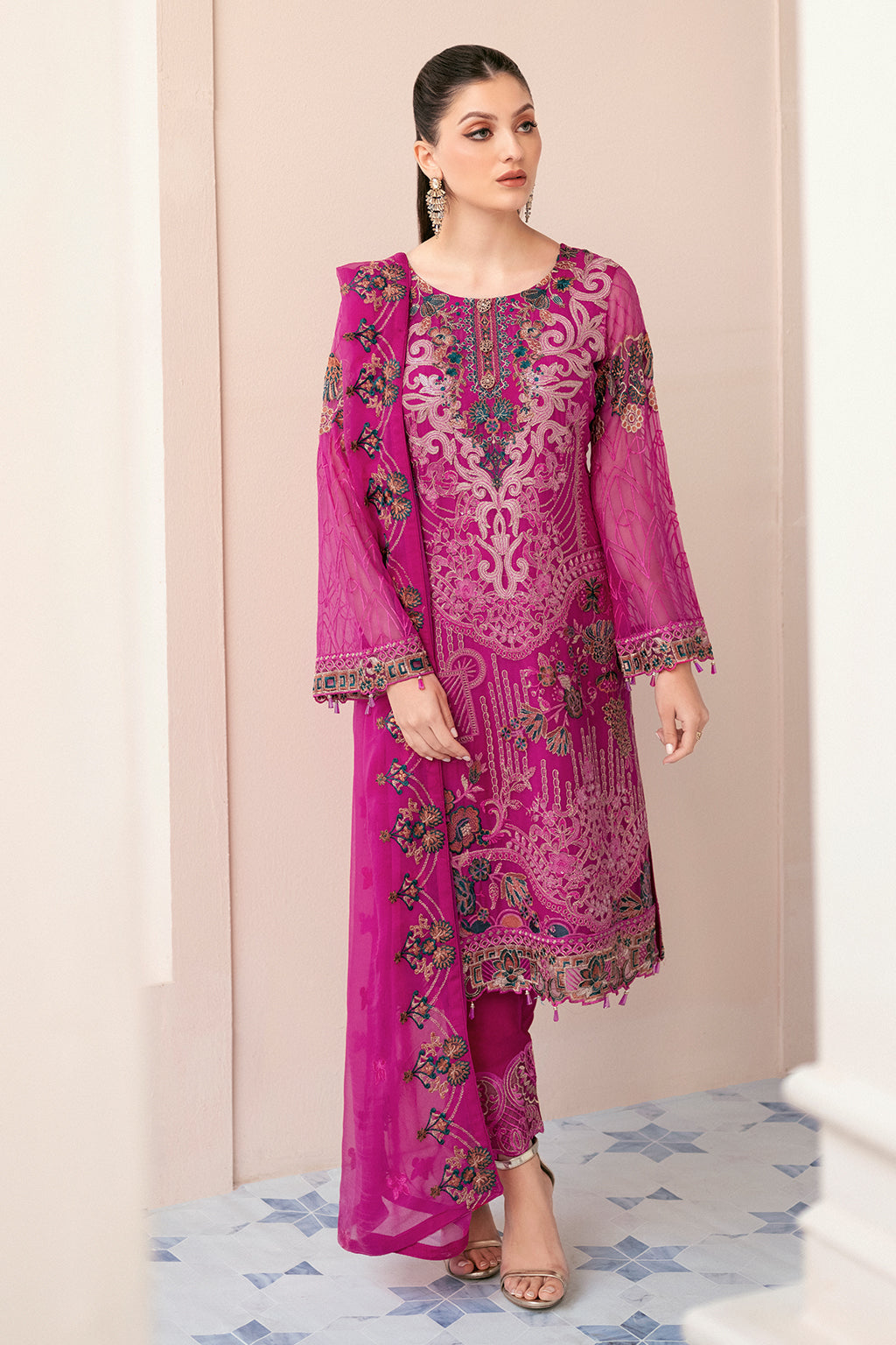 Ramsha | Rangoon Chiffon Collection 24 | D-912 - House Of Hania