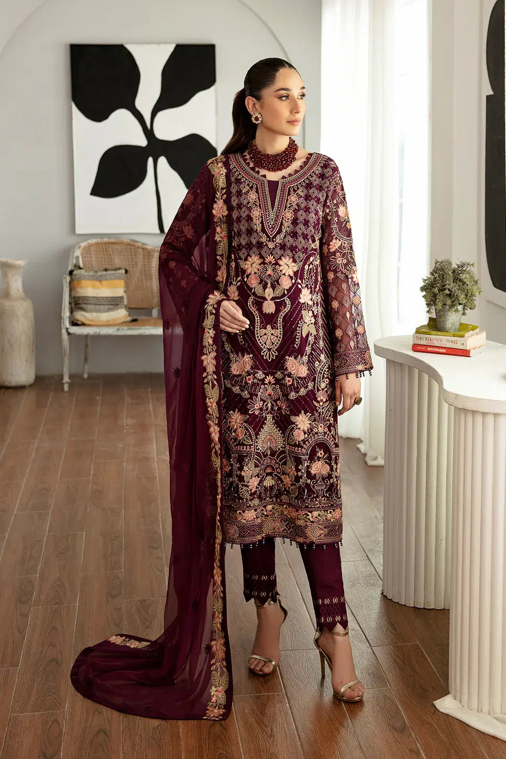 Ramsha | Rangoon Chiffon Collection | D-1104 - House Of Hania