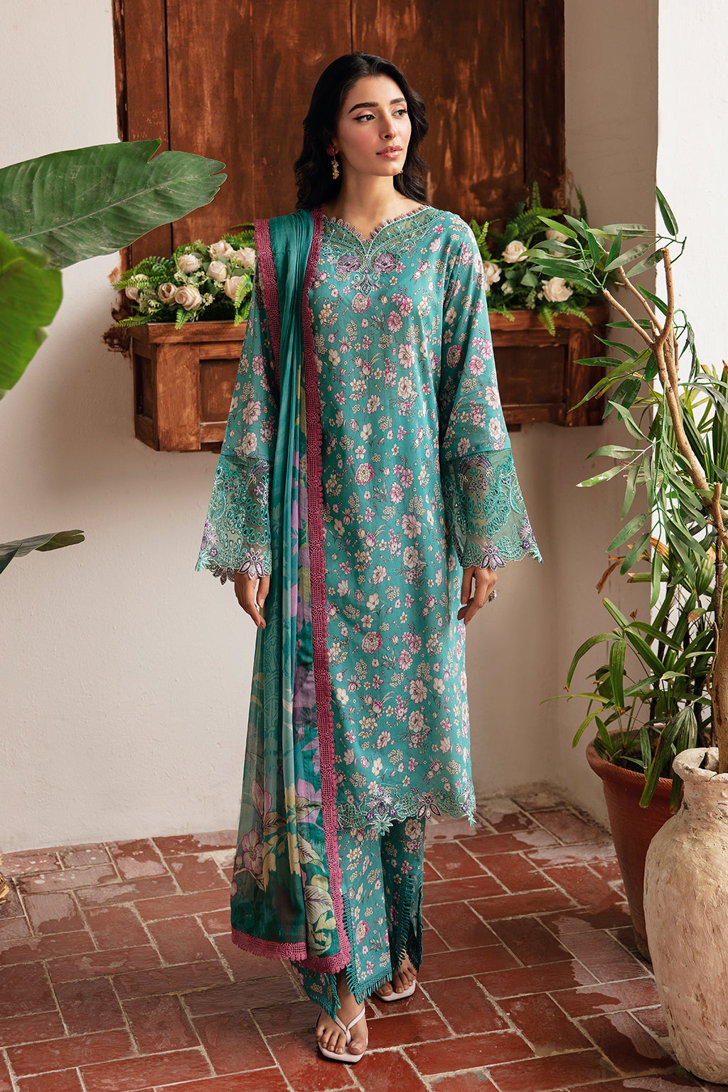 Ramsha | Rangrez Lawn Collection | N-402 - House Of Hania