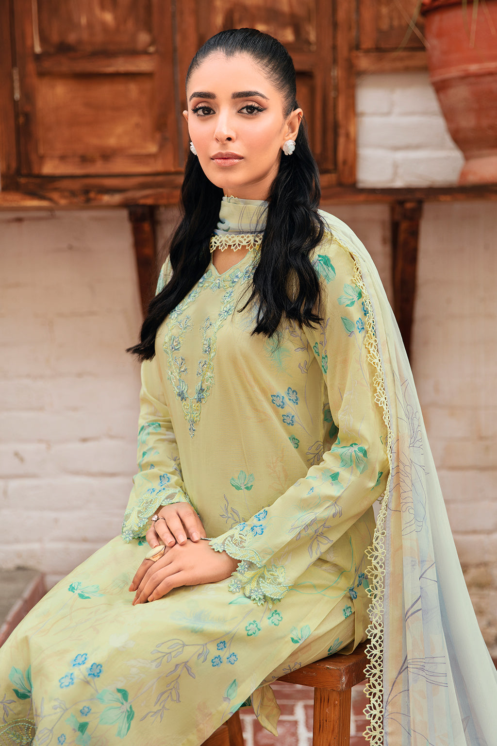 Ramsha | Rangrez Lawn Collection | N-407 - House Of Hania