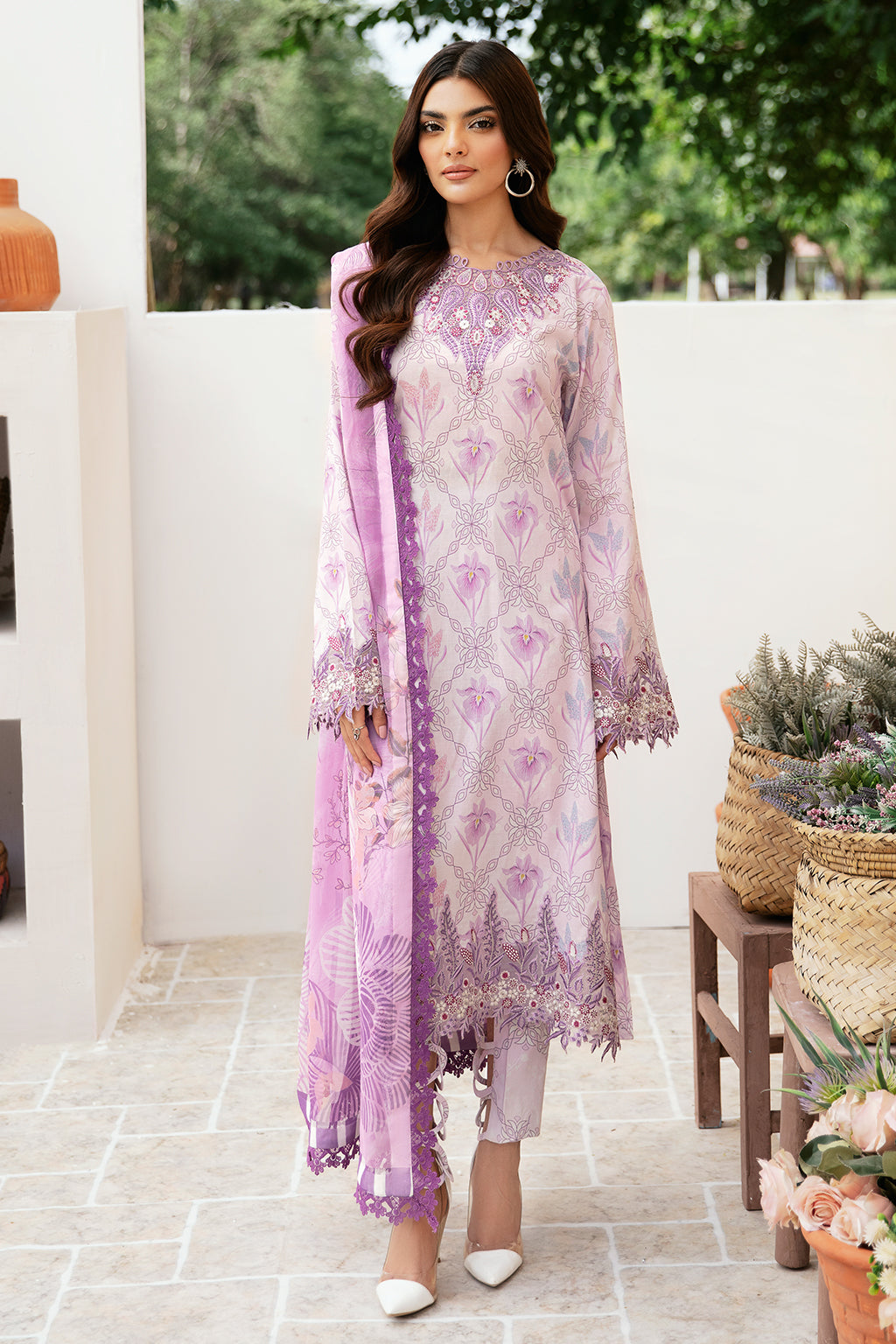 Ramsha | Rangrez Lawn Collection | N-504 - House Of Hania